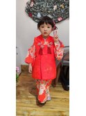 ３歳お被布　訪問着