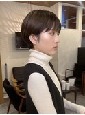丸みショートボブ/ひし形ショートボブ/耳かけショートボブ