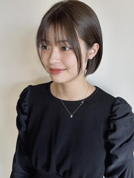 トップヘアーラウンジ 知立(TOP HAIR Lounge) 王道！ナチュラルボブ/前髪パーマ/ニュアンスカラー