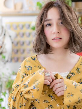 カバーヘア ブリス 北浦和(COVER HAIR bliss) センターパート大人フェミニンボブウルフh3北浦和20代30代40代