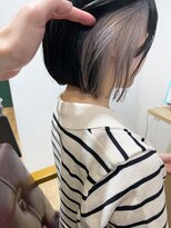 エミス バイ メルト 吉祥寺(emis by melt)&nbsp;【堀惠】インナーカラーイヤリングカラーグレージュボブ吉祥寺