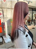 ピンクベージュ×ブラック
