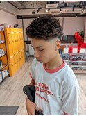 オールバックパーマ