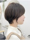 ショートボブ/簡単スタイリング/丸みショート/可愛い/20代30代