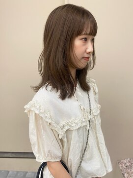 パークレーン アイス イヴェン(park lane ICI yeven) ブリーチなしミディアムブラウンレイヤーカットハッシュカット