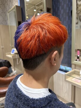 ビス リアン 川口店(Vis lien) 無造作マッシュメンズショート☆ツーブロックアッシュブラウン