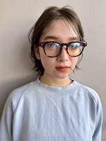 ブラウヘアアンドケア(care)&nbsp;メガネ×ふわふわロブ