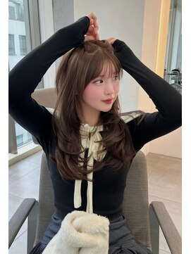 3Dレイヤー_イメチェン美髪外ハネボブホワイトブロンド