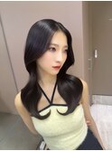 暗めカラー/韓国風巻き/レイヤーカット/髪質改善/縮毛矯正/池袋