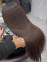 ロンドルピナス 小倉(Lond Lupinus)&nbsp;ミディアムヘア暗めカラー/デザインカラー/フェイスフレーミング