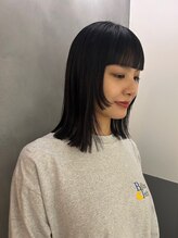 アース 高円寺店(HAIR & MAKE EARTH)&nbsp;ミディアムボブ×姫レイヤー 【@mppp_32485】