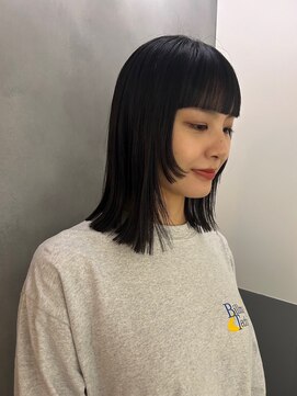 アース 高円寺店(HAIR & MAKE EARTH) ミディアムボブ×姫レイヤー 【@mppp_32485】