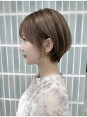 髪質改善縮毛矯正ハイライトショートカット30代40代