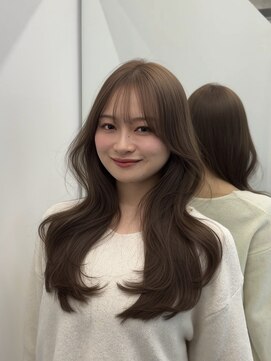 ブラン(Blanc Aoyama) ロング/レイヤーカット/顔まわりカット/ブラウン/ベージュ