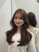 ブラン(Blanc Aoyama) ロング/レイヤーカット/顔まわりカット/ブラウン/ベージュ