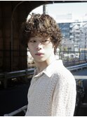 【 松井 隆人 】渋谷無造作パーマメンズマッシュウルフ