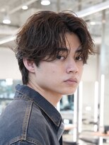 フィフス 大分(fifth)&nbsp;大分フェザーパーマメンズカットラウンドマッシュツーブロック