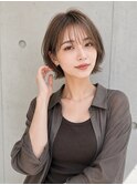 レイヤーボブ 切りっぱなしボブ レイヤーカット20代30代40代