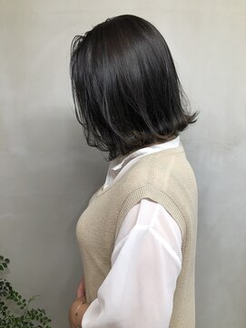 ジーナ 梅田(Zina) セシルカットココアブラウンフリンジウェーブ_02