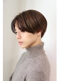 ブリーチカラー 立体感ローライト ナチュラル韓流センターパート