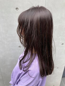 アリーズ シブヤ(ALLYS shibuya) 濡れ髪 レイヤーミディアム  オリーブカラー ダークグレージュ