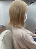 ベージュカラー ヌナボブ チャンモリ ボブルフ
