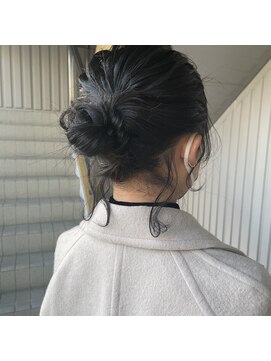 エイムヘアメイク 舟入店 短くてもできる!ふんわりお団子
