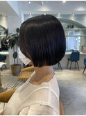 丸みが可愛いレイヤーボブ
