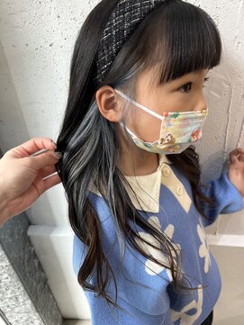 センスヘア(SENSE Hair) 色落ちまで考えた水色イヤリングカラー☆