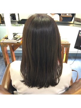 カミケン 方木田店(kamiken.) 上品ナチュラル大人ベージュストレート【カミケン方木田店】