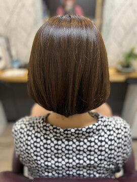 ヘアーカルチャー 小倉台店 HAIR CULTURE ショートヘアワンポイントカラーブラウンカラー