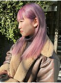 パープルピンク/ハイトーンロング