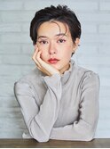ボブ/グレージュ/大人女性/レイヤー/ショート[経堂]