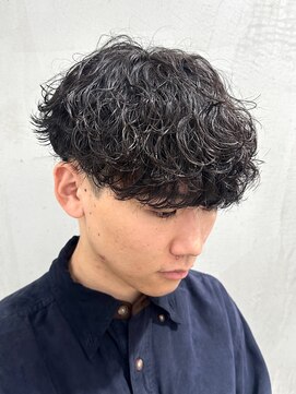 フィフス 名駅(fifth) 再現性高い波巻きスパイラルパーマ×刈り上げマッシュ