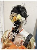 成人式/卒業式/お呼ばれ華やか編みおろしアレンジ