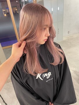 キング 高槻(K!ng) 縮毛矯正髪質改善ハイライトレイヤーカット高槻美容室エクステ