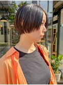 20代30代40代丸みショートマッシュボブ髪質改善カラー