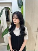【JUNKI指名】韓国ヘア/ブルーブラック