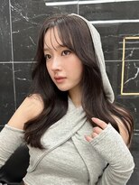 サイン 渋谷(SIGN)&nbsp;韓国ヘア美髪うるツヤ渋谷レイヤーカットグレージュブリーチ無し