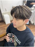 メンズ 刈り上げセンターパート
