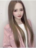 ハイトーンエクステ韓国ストレート/渋谷/シールエクステ
