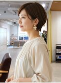 40代丸みショート【能勢電鉄絹延橋駅】
