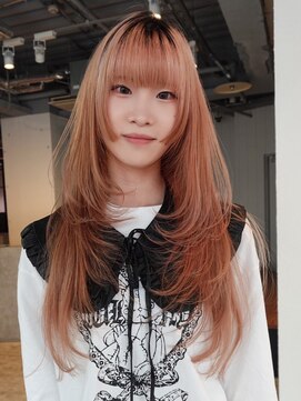 アルバム 銀座(ALBUM GINZA) ロングくびれヘア韓国ヘア顔周りレイヤー_ba556542