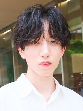 エルマーク 堺東(L-MARK) センターパート/波巻きパーマ/スパイラルパーマ/men's