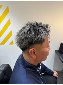 ホワイトメッシュ×ツイストスパイラルショート