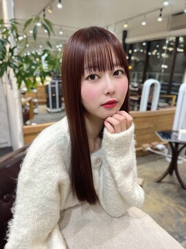 髪質改善　透明感ラベンダーカラー