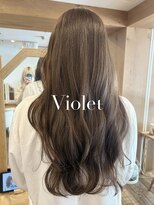 バイオレット 表参道店(Violet) ブリーチなしダブルカラーシアーベージュミルクティーID-9