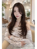 エレノア 武蔵小杉店(Eleanor) レイヤーカットグレージュカラーワンカール透明感カラー