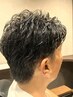 【ダメージ軽減パーマ】メンズカット+パーマ+シェービング