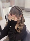 編み込みツインテール